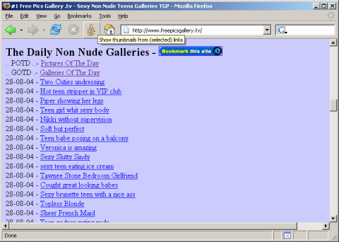Firefox Porn - Thumbs for Firefox - Easier porn surfing